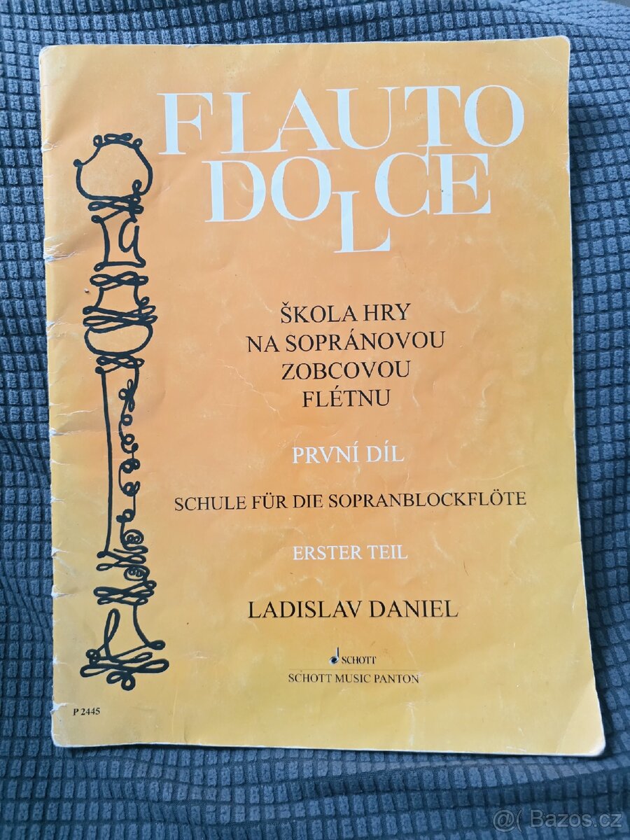 2x Flauto dolce 1.a 2.díl od Ladislava Daniela - 2