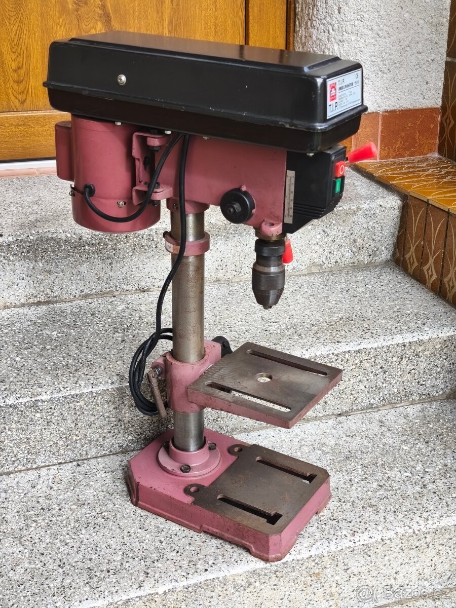 Prodám stolní LITINĚNOU vrtačku T.I.P. DRILLMASTER 15/6 -380 - 2