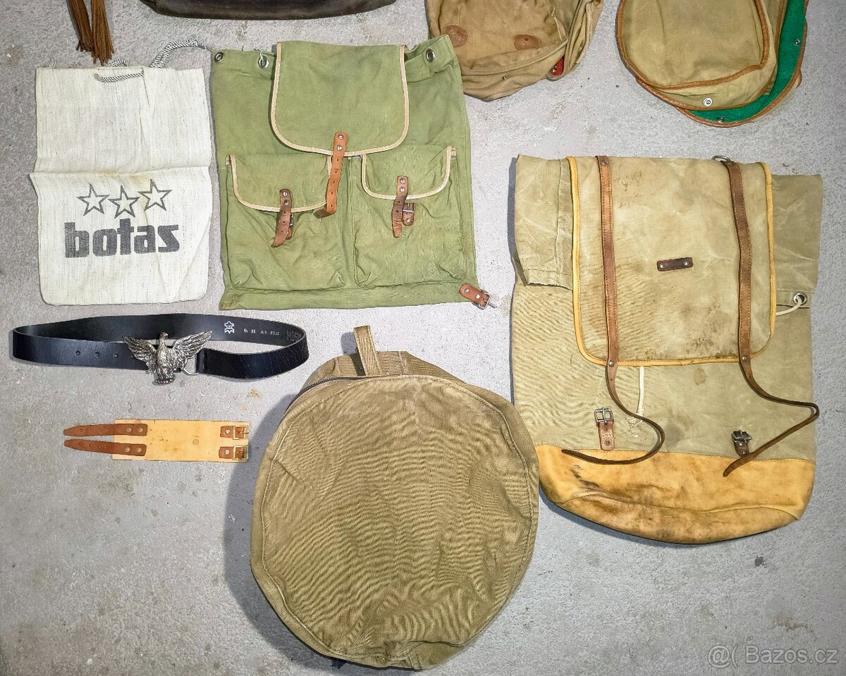 Batohy, ešus, klobouk ATP. - 2