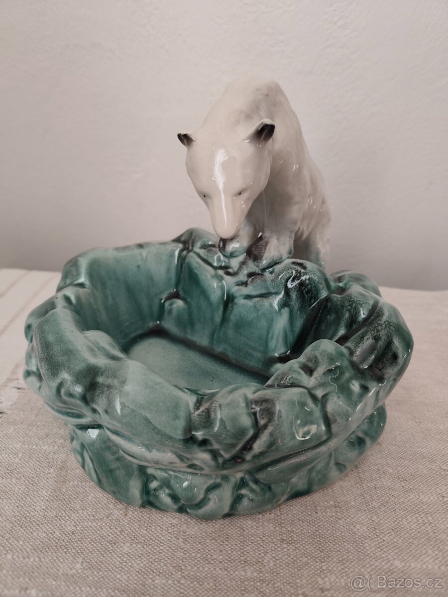 Ditmar urbach medveď popelník misa porcelánová soška - 2