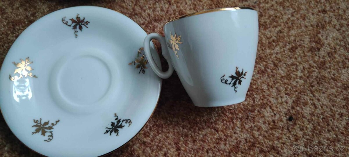 Servis kávový, čajový 6 kusů porcelalánka - 2