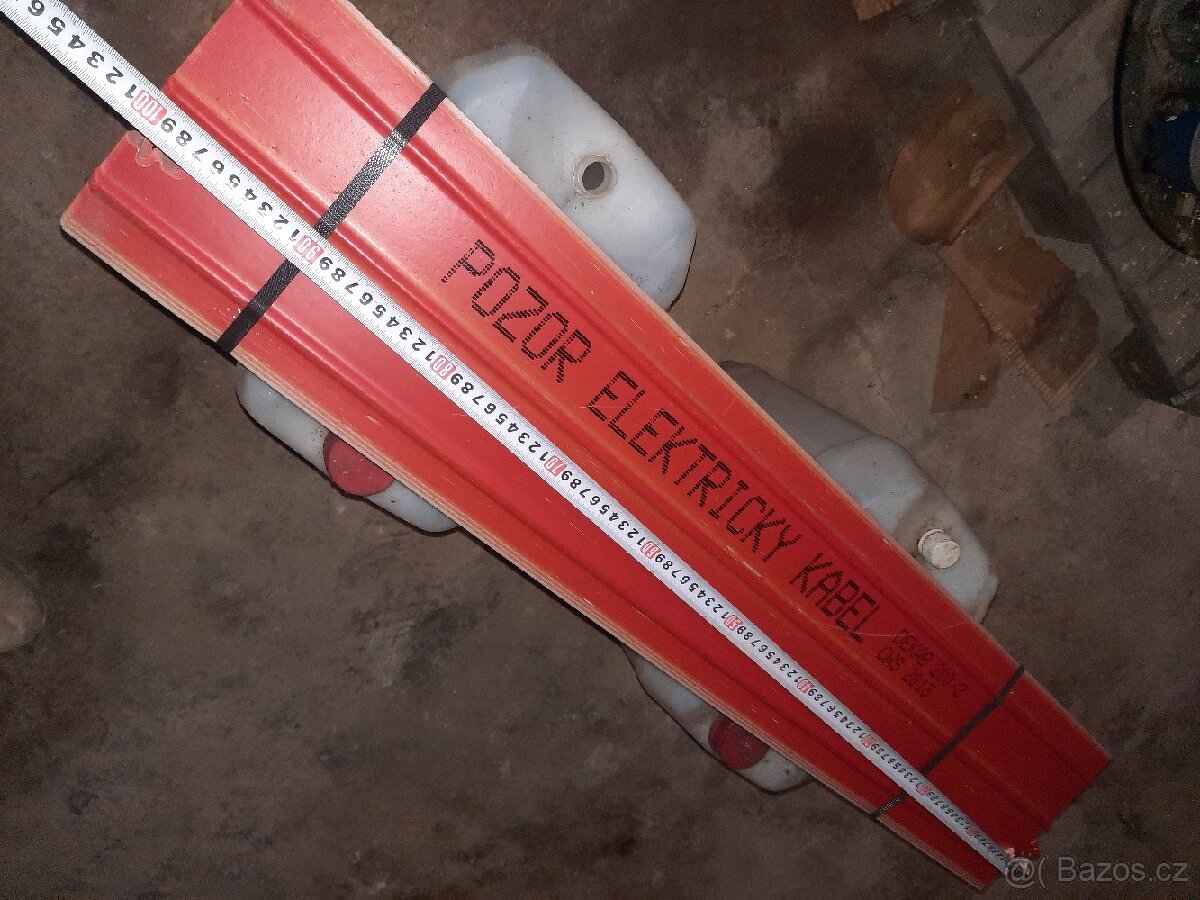 Kabelová krycí deska DEKAB 200/2 pozor elektrický kabel - 2