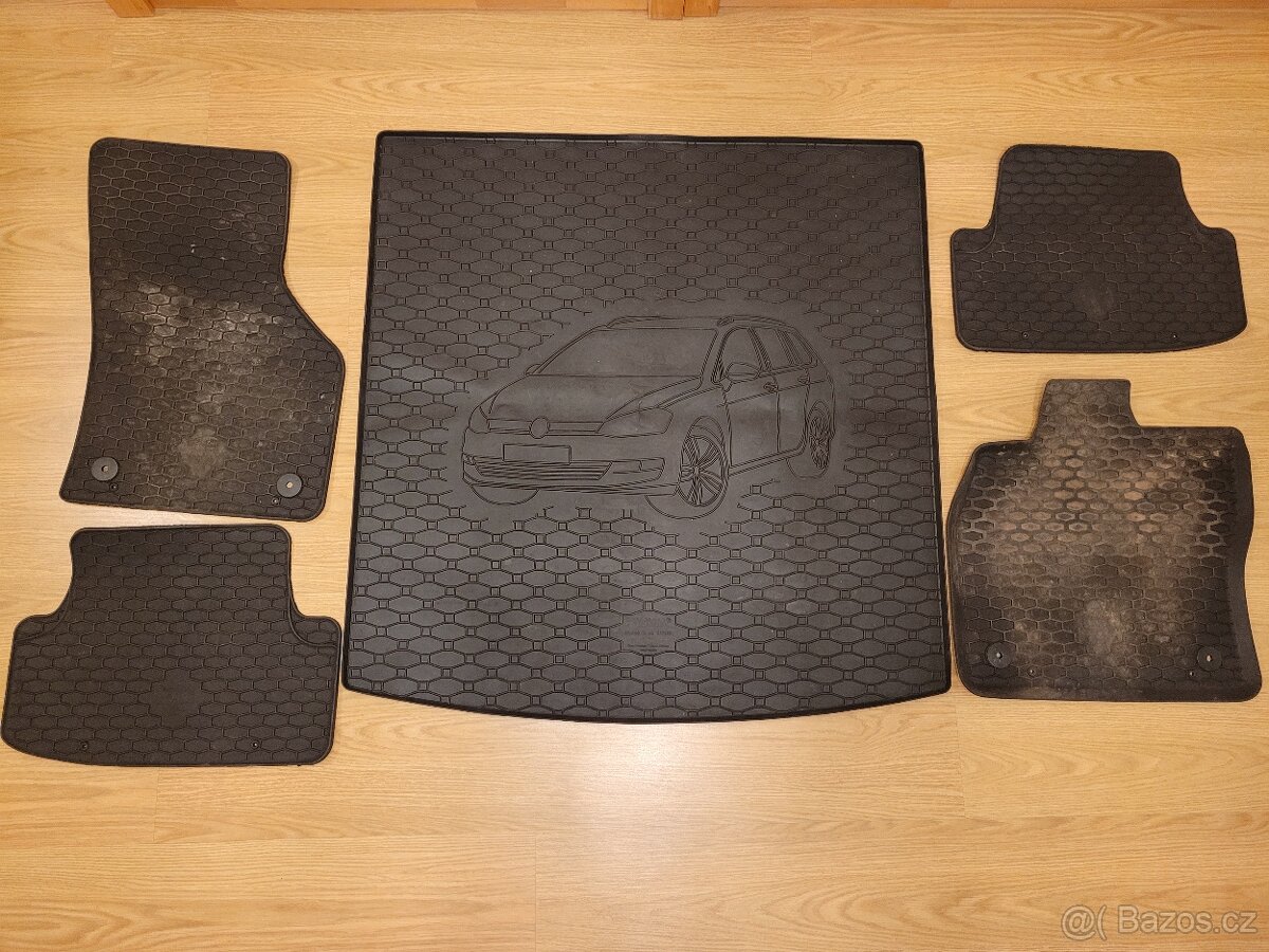 Univerzální gumová vana do kufru a gumové koberce - 2