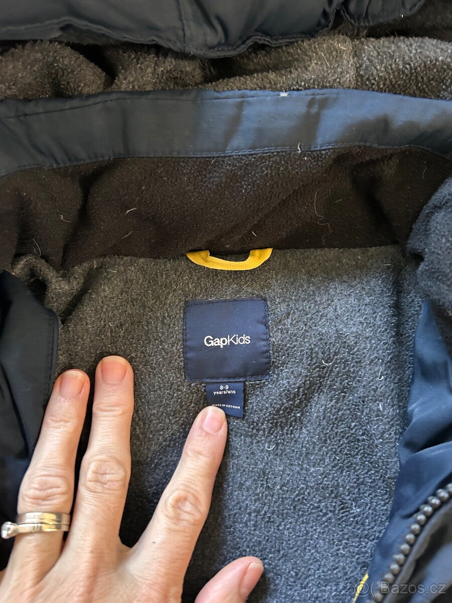 Zimní péřová bunda Gap, velikost 8-9 let - 2