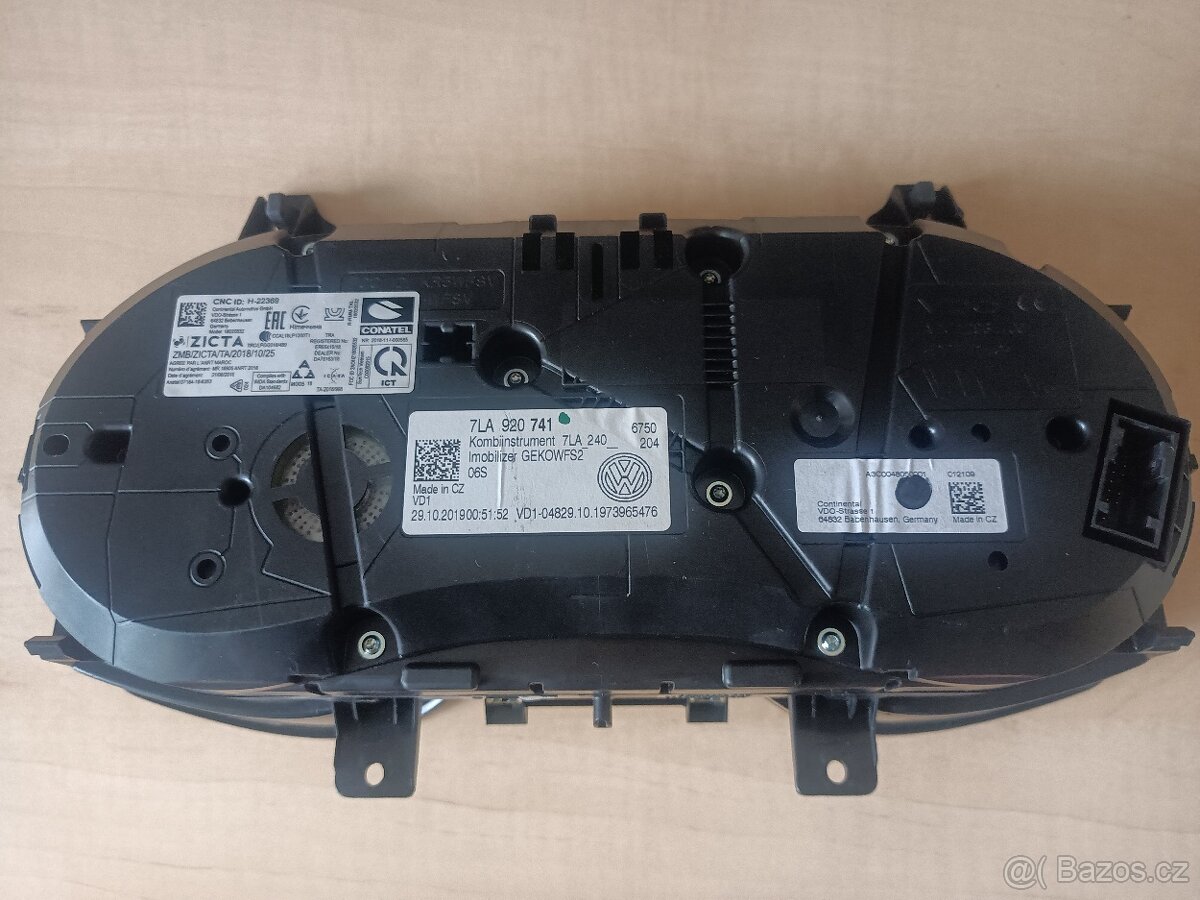 Panel přístrojů, budíky 7LA920741 - 2