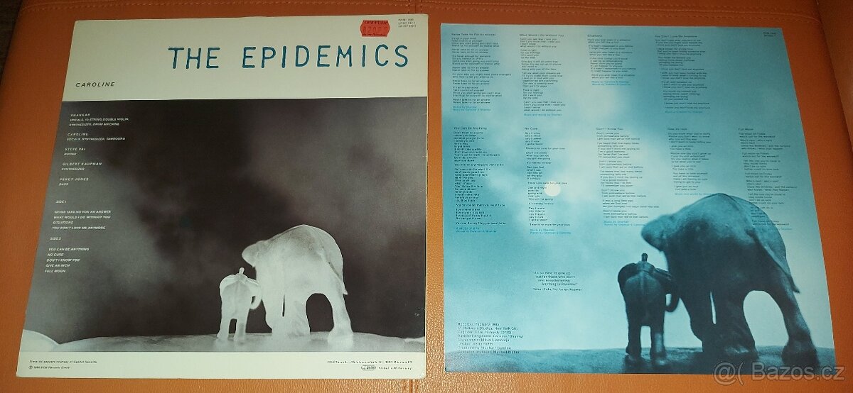 LP THE EPIDEMICS - SHANKAR / STEVE VAI 1986 1.PRESS GERMANY - 2