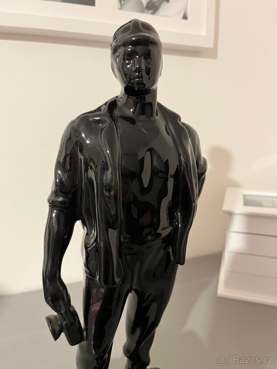 UNIKÁTNÍ: Sběratelská soška Horník KWK „DEBIEŃSKO“ (Polsko, - 2