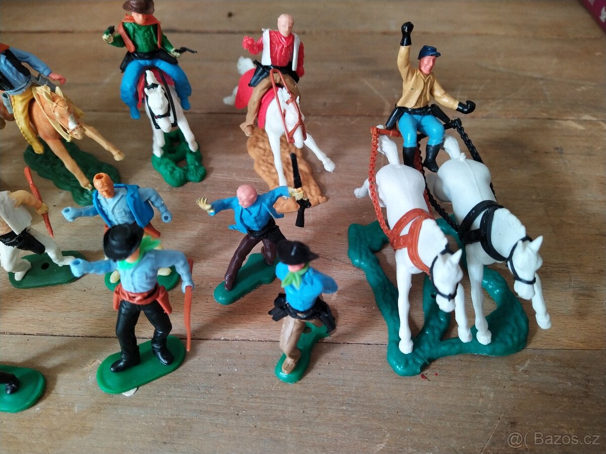 Retro figurky kovbojové - 2