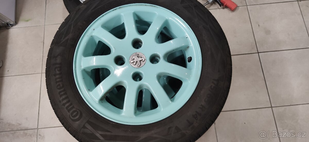 Alu disky 5.5J r14 4x108 et34 peugeot - 2