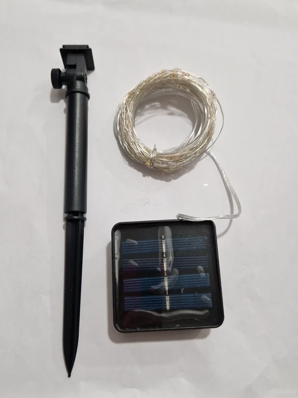 Solární LED světla - řetěz Vánoce - 2