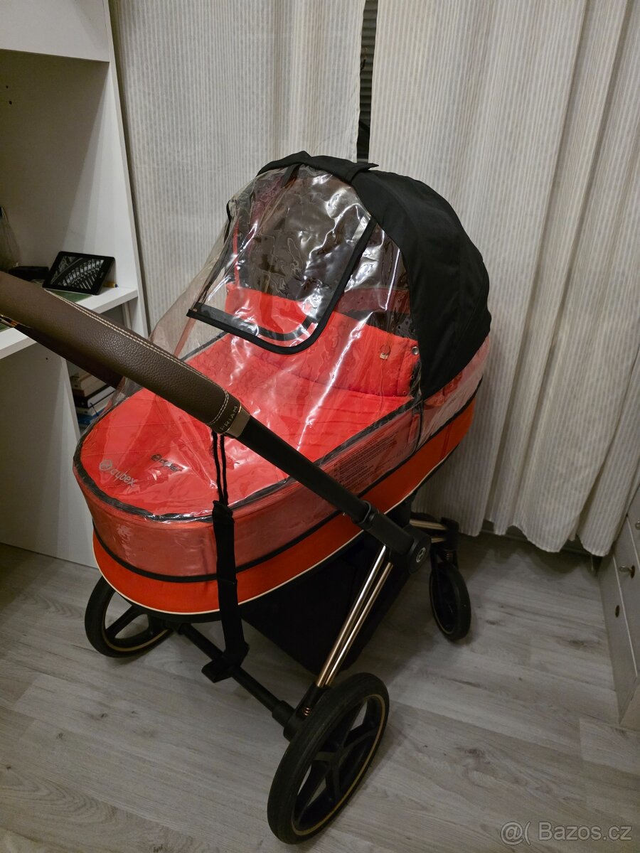 Cybex Priam Rosegold Lux Carry Cot Autumn Gold - 2