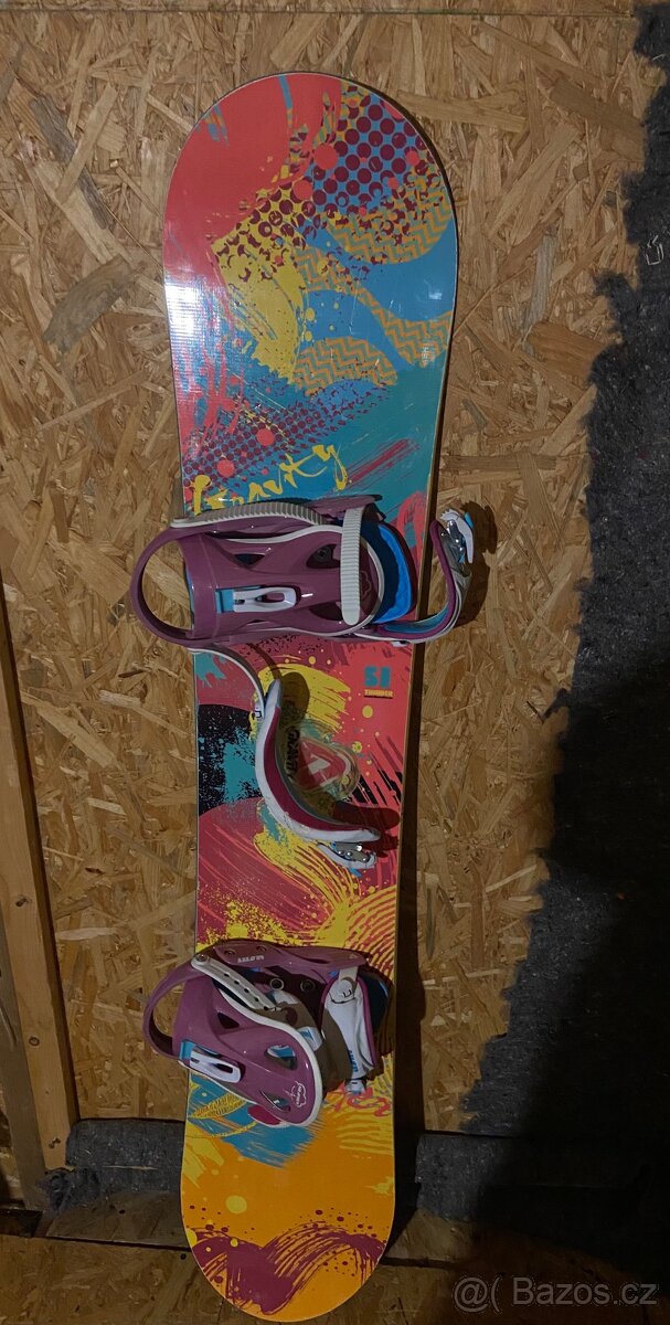 Snowboard 150 +boty,vázání a vak - 2