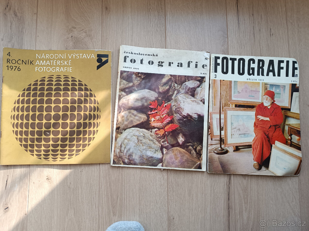 2x časopis Československá fotografie rok 72 a 76 a 1 katalog - 2