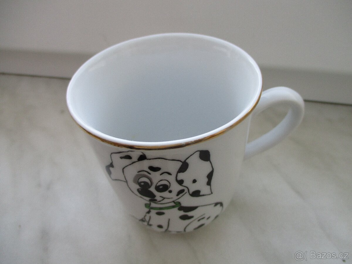 2/36-Hrníček s Motivem DALMATÍN cca 80léta Zn.Dubí - 2