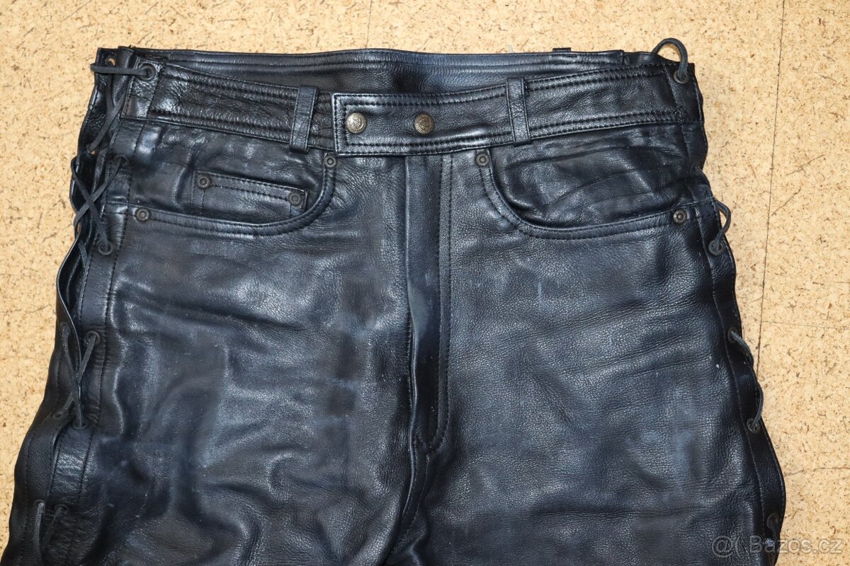 Kožené pánské kalhoty L&J Rypard - 2