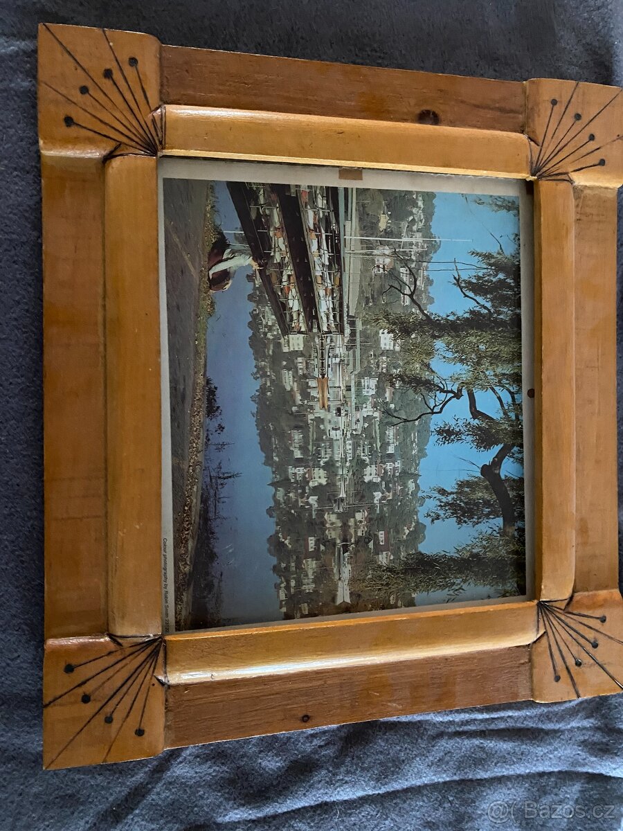 Retro dřevěné rámy s obrázky - 2