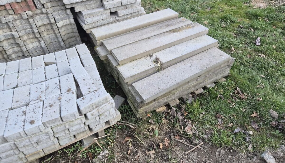 Zámkové dlažby, obrubníky - 2