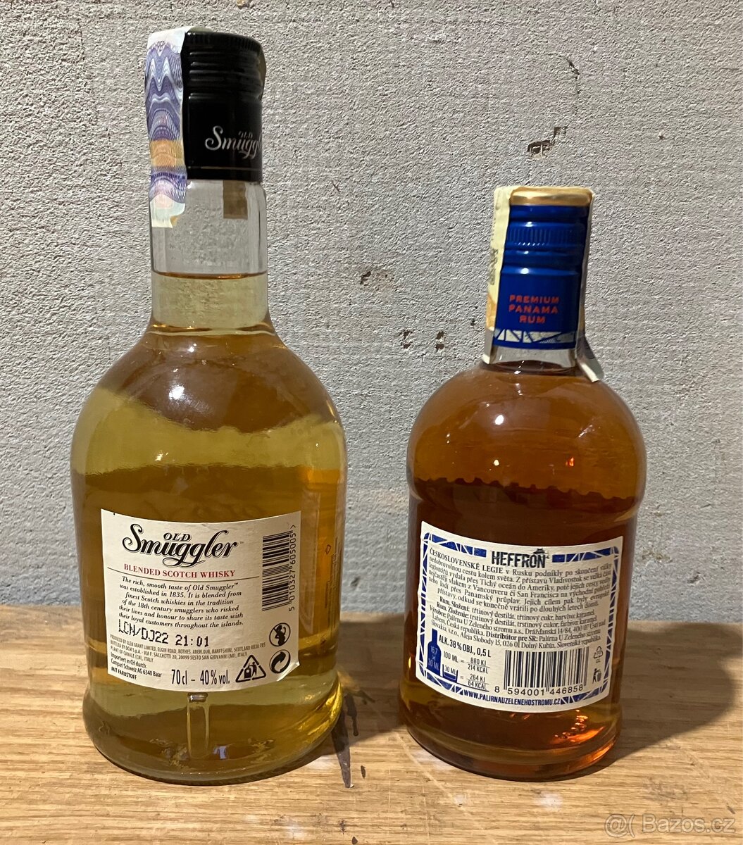 whisky Old Smuggler, Rum Hefron 5yo - 2
