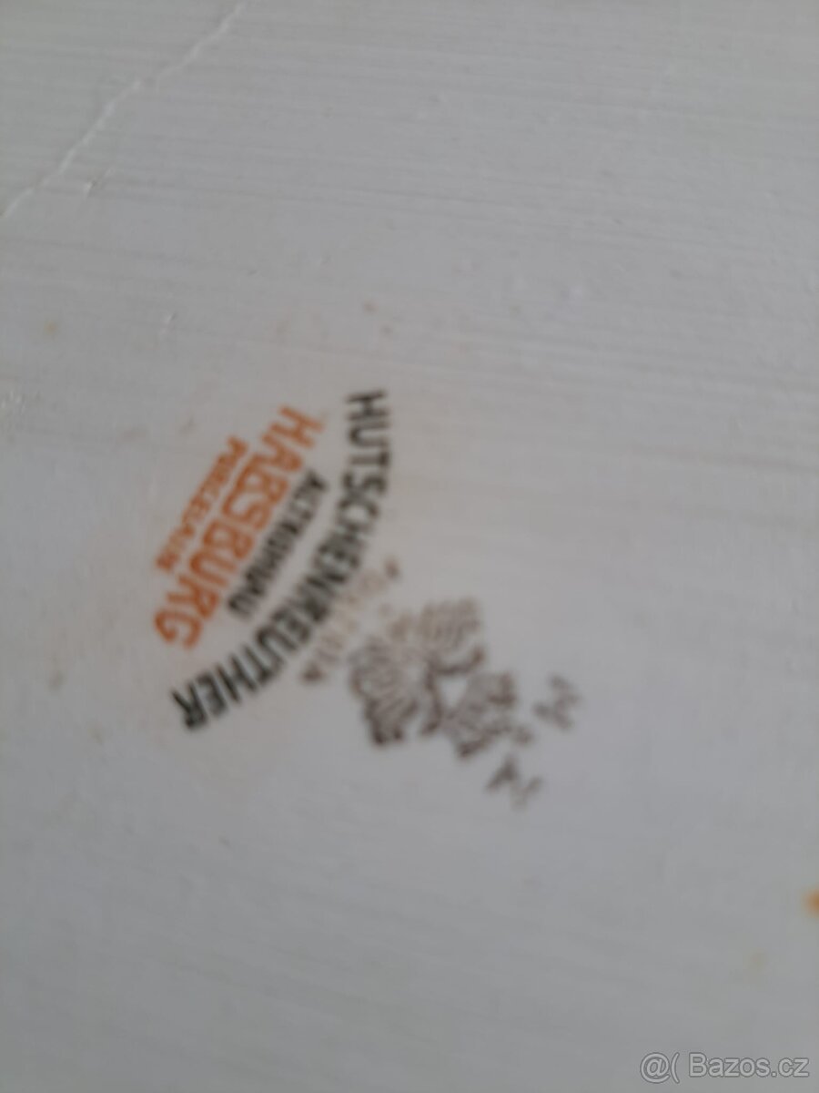 Starožitný porcelánový tác - 2