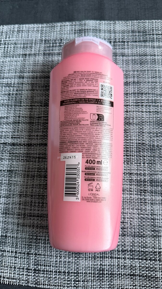 Elseve Loreal šampon pro lesklé vlasy 400 ml - 2