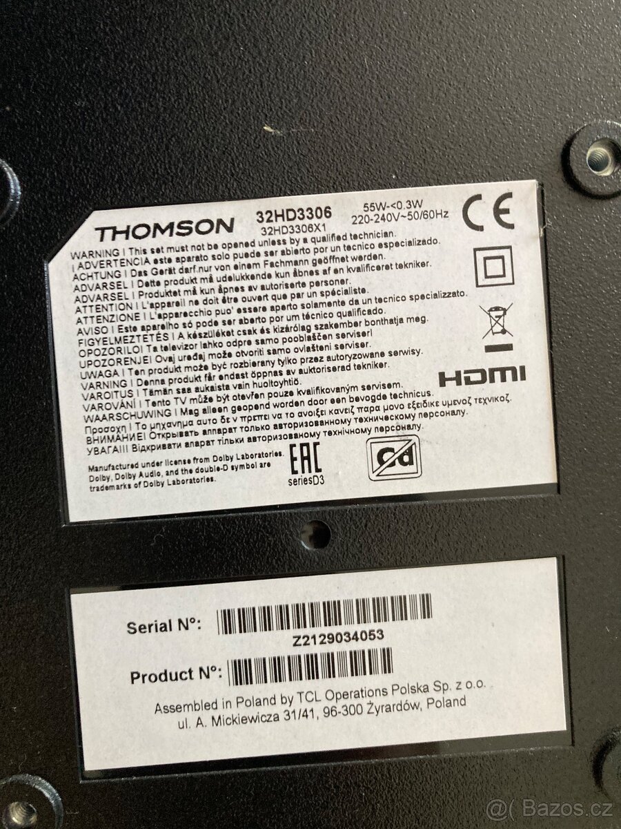 Prodám led tv Grundig,Thomson - 2