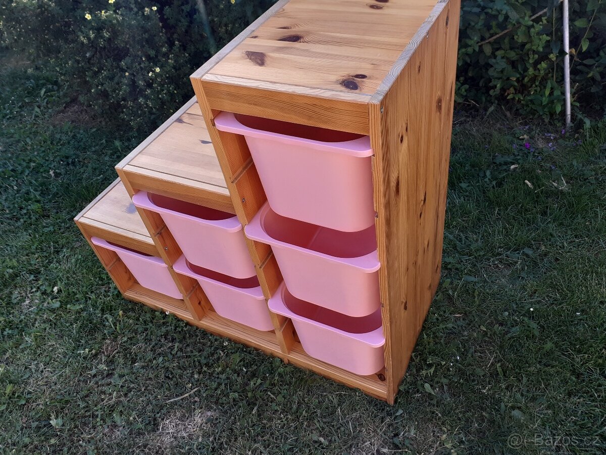 Ikea úložná sestava Trofast schody borovice - 2
