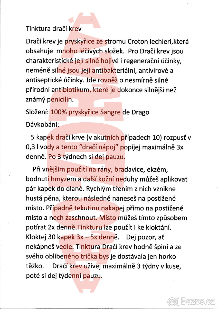 Dračí krev tinktura - 2