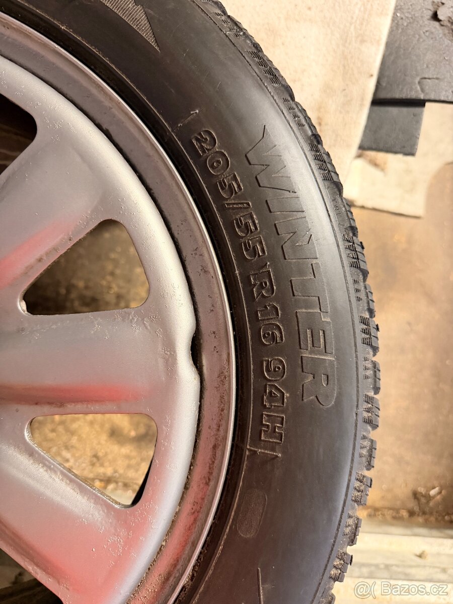 Prodám 4x zimní pneu 205/55R16 - 2