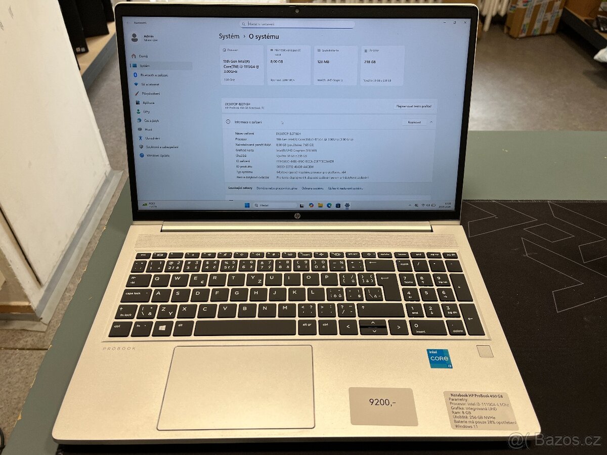 Notebook HP ProBook 450 G8 i3 11gen - 2