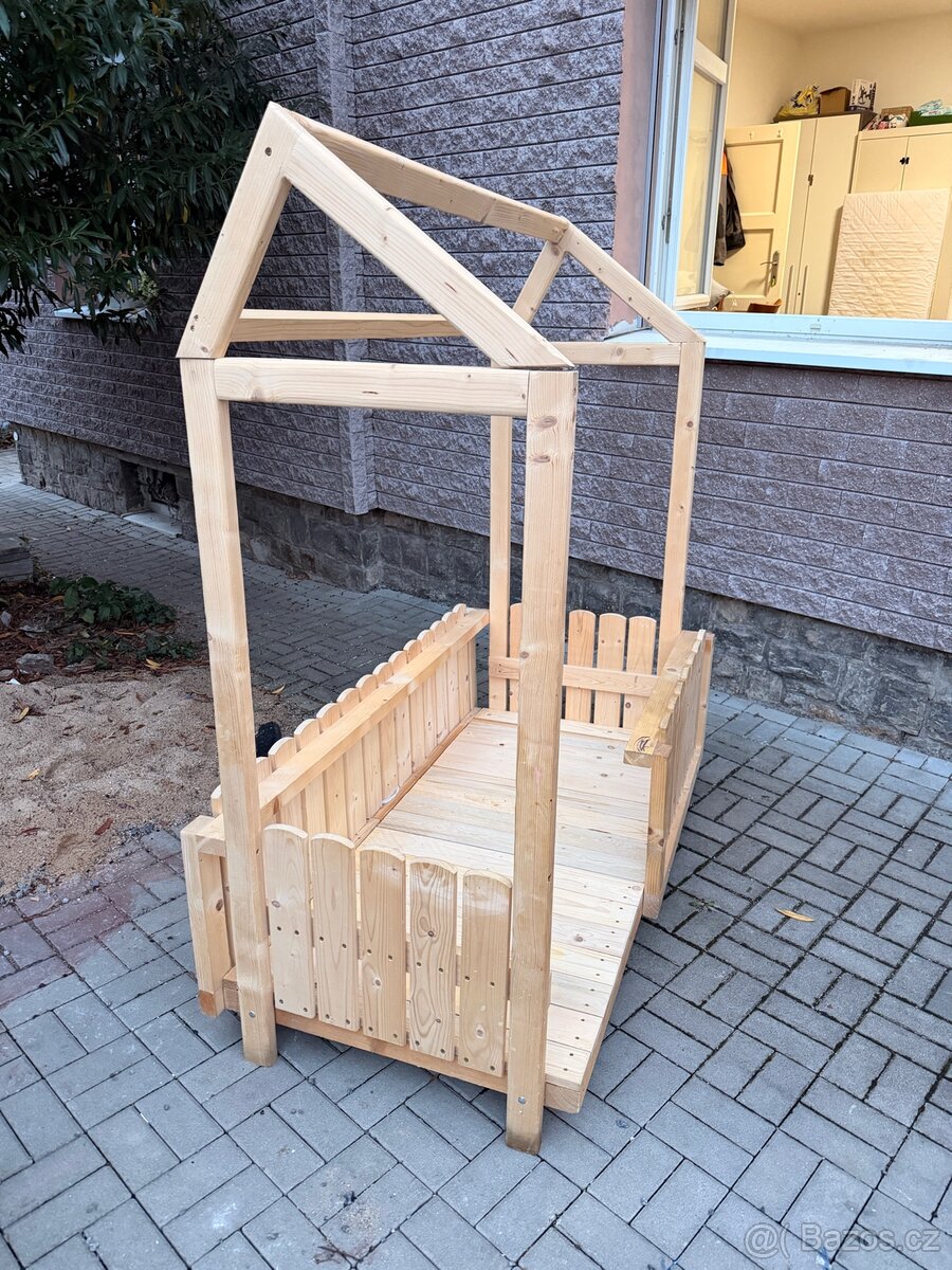Dětská postel 160x80 dřevěná masiv - 2