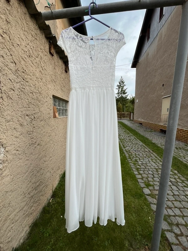 Svatební šaty, vel. S/M - 2