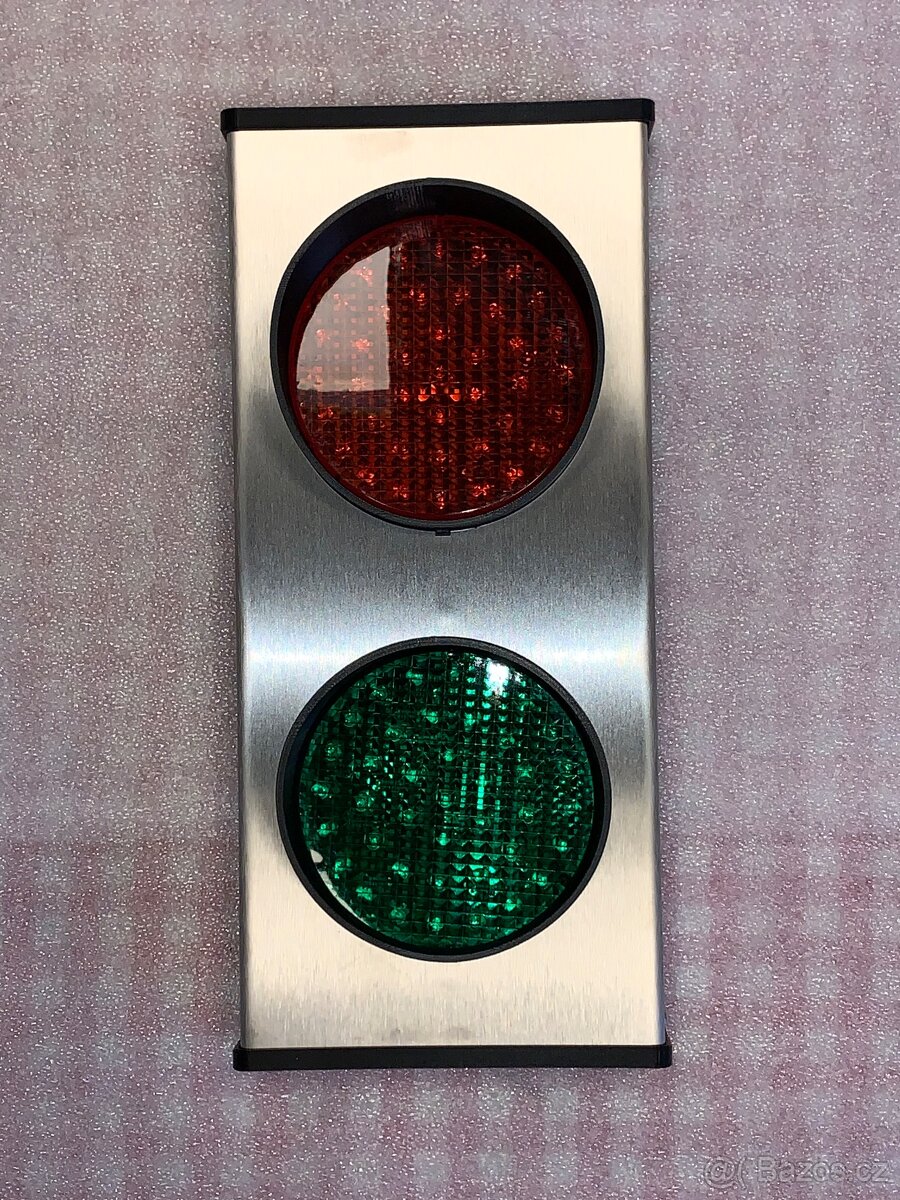 Nerezový LED semafor - 2