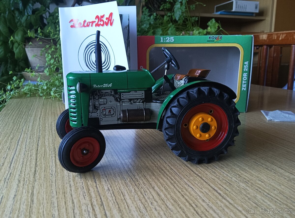 KOVAP Zetor 25A - Legendární plechový traktor - NOVÝ - 2