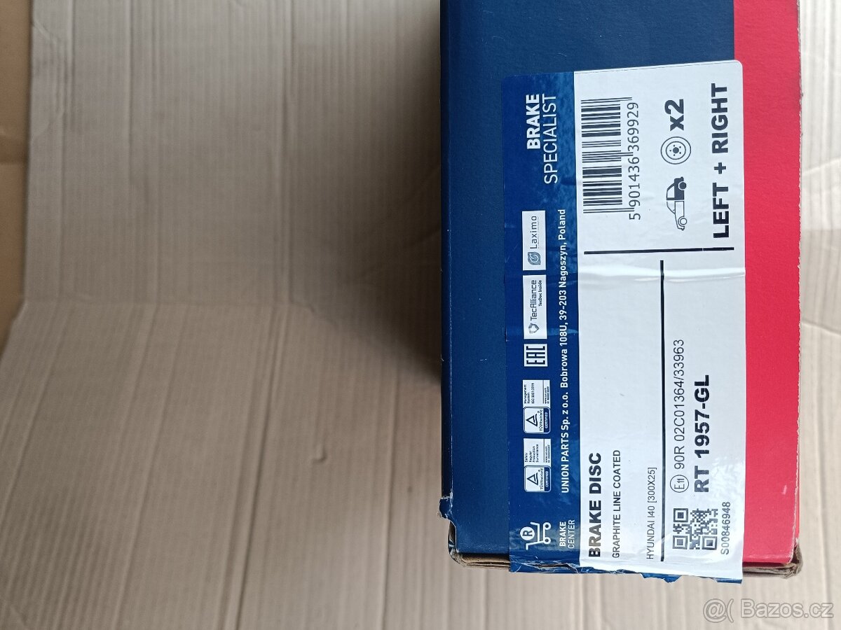 Brzdové kotouče RT1957-GL - 2