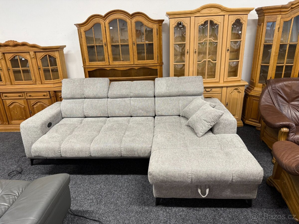 Sedací souprava rohová - el. rozkládací -NEPOUŽITÉ - 2