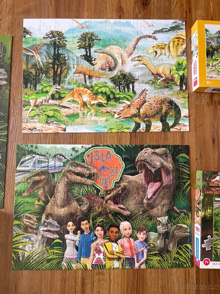 Puzzle dinosauři, jurassic word, křídový kemp - 2