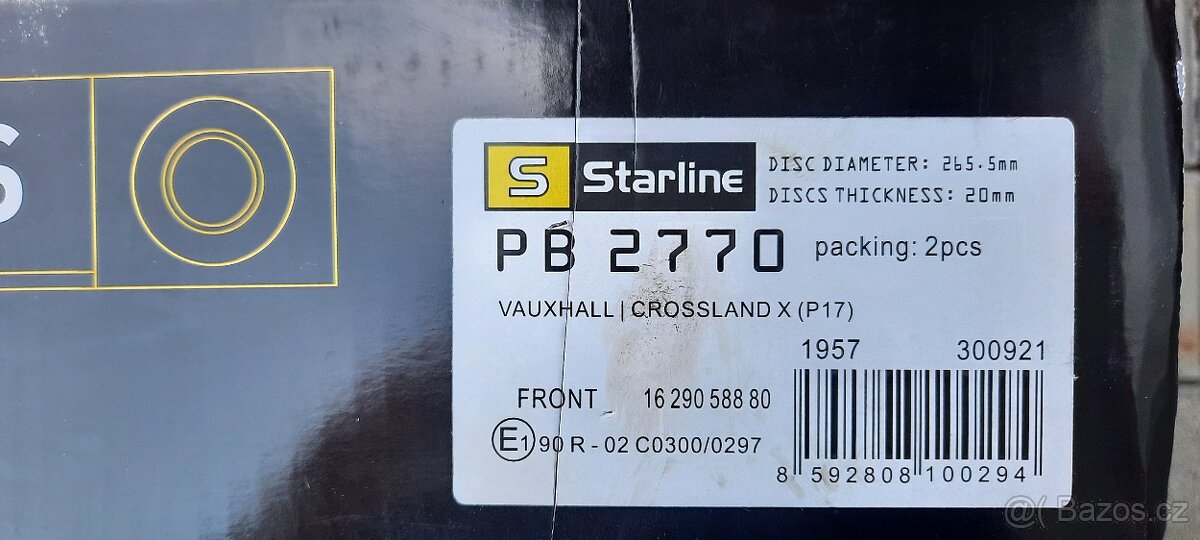 Brzdové kotouče na Peugeot 207 SW - 2