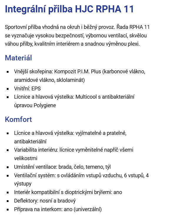 HJC RPHA11 SCONA MC5 L-XL - 2