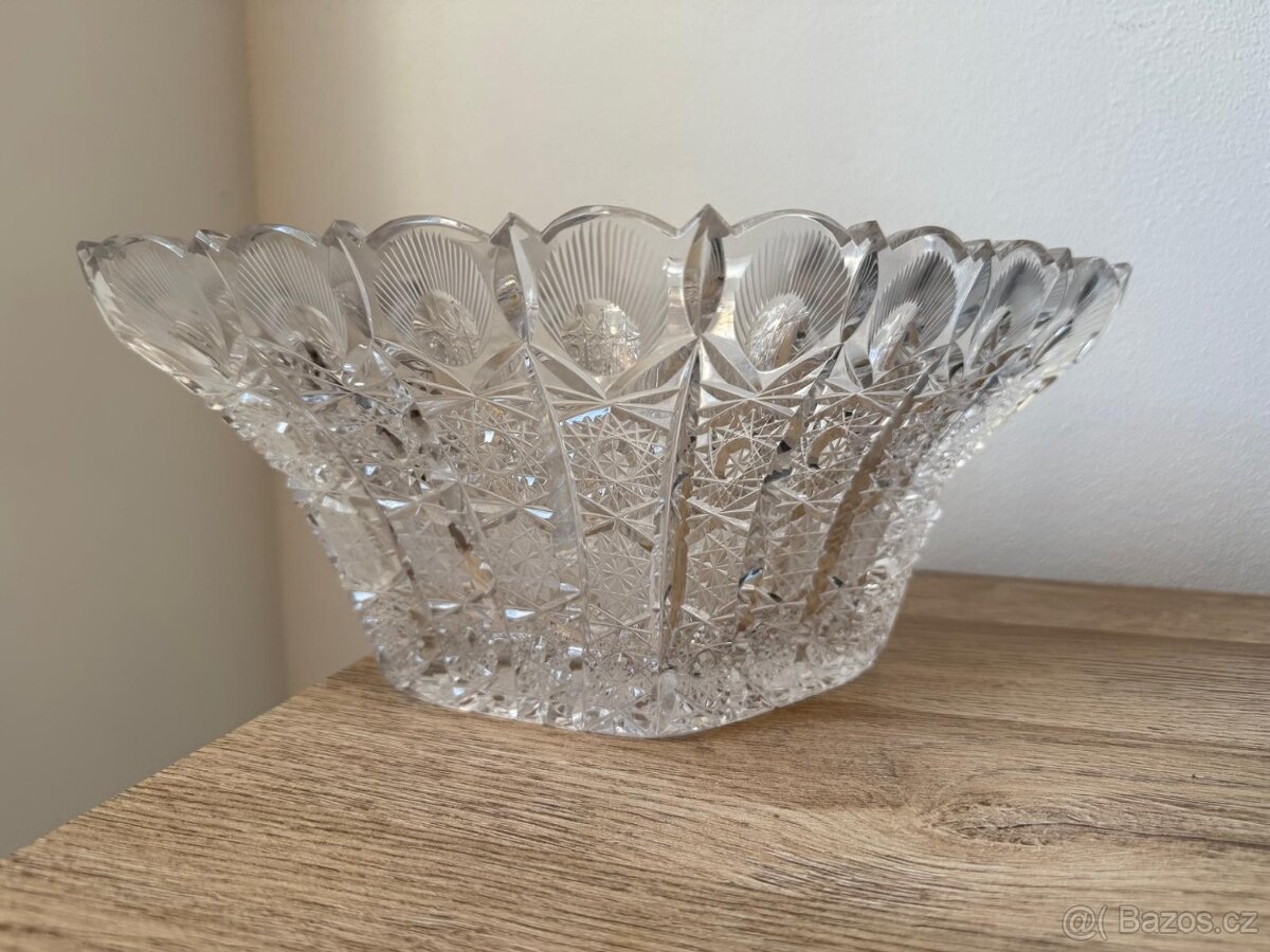 Broušená mísa, kosočtverec - 2