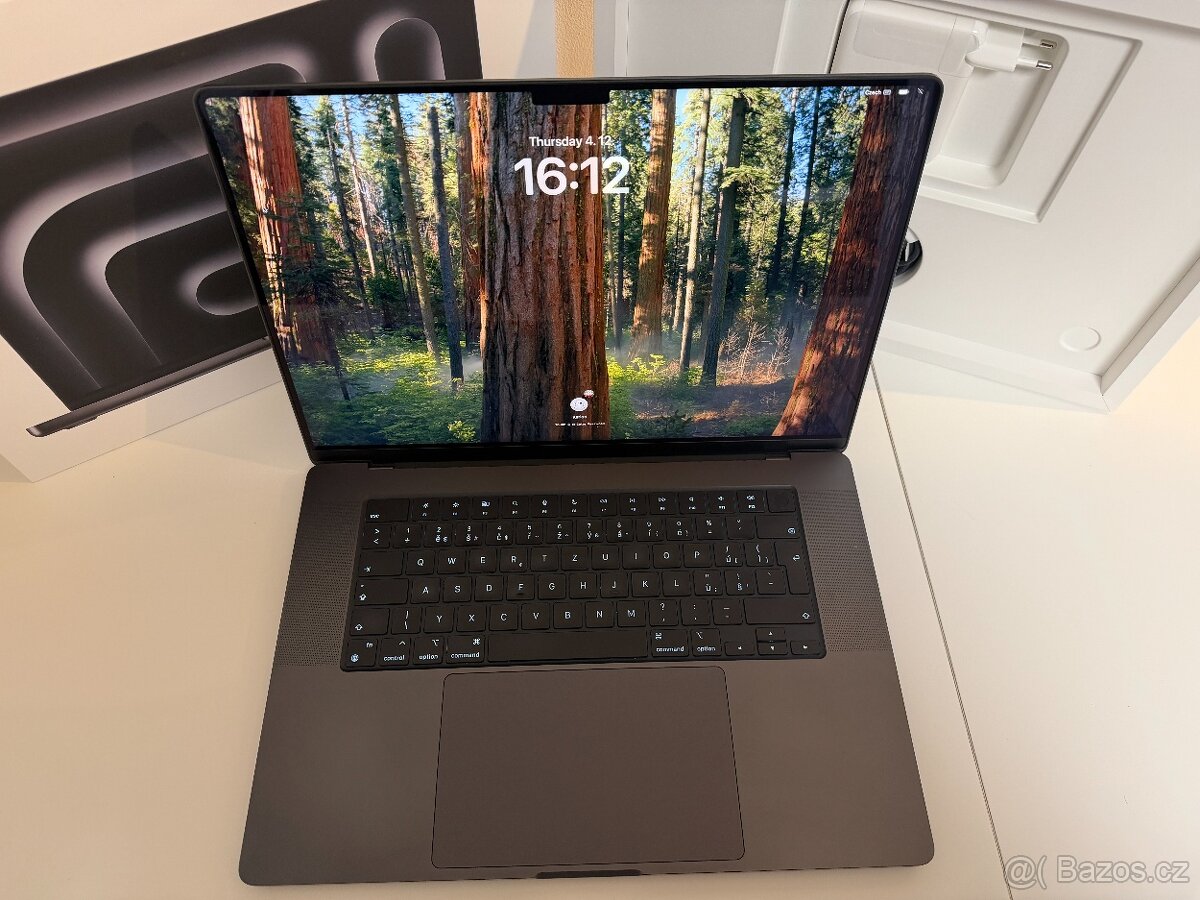 MacBook Pro 16" M3 Max 14 CPU 30 GPU 36GB 1TB, ZÁRKUA 08/26 - 2