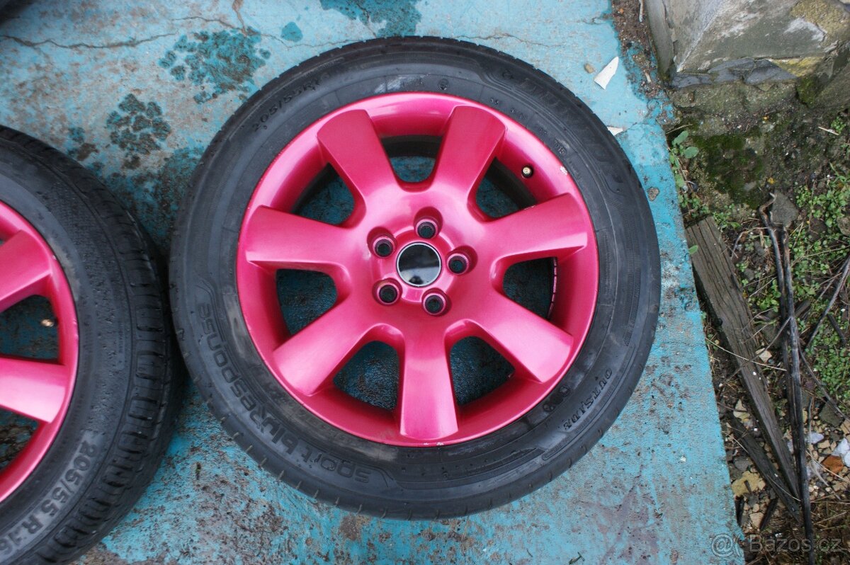 original alu kola VW 5x100 take Seat Skoda Audi pro kočičku - 2