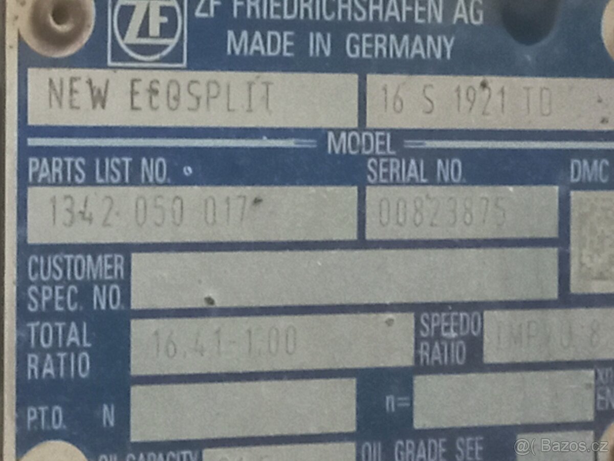 Převodovka Man Tgx - 2