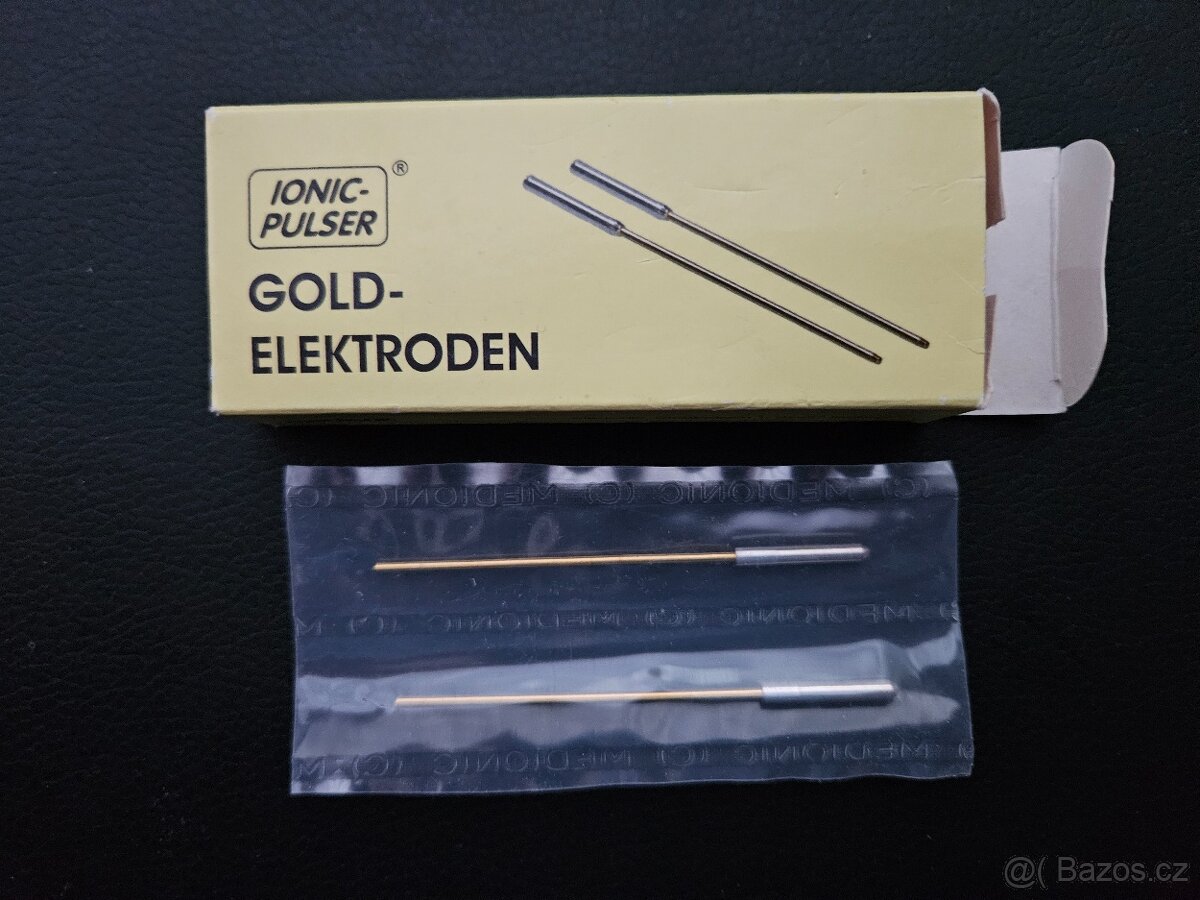 Zlaté elektrody pro Ionic-Pulser (Medionic) - 4,1g ryzí zlat - 2