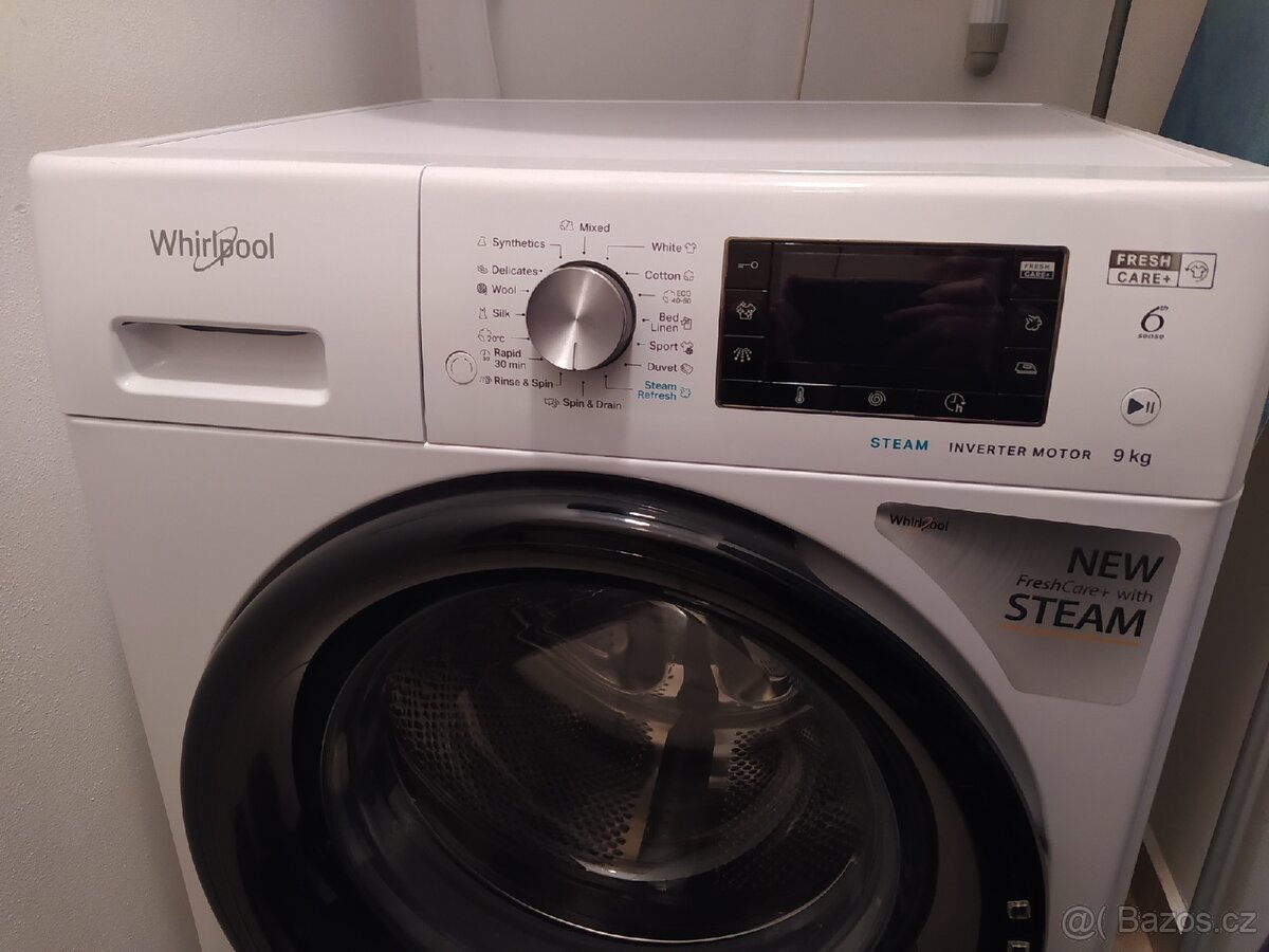 Prodám předem plněnou pračku Whirlpool na 9 kg prádla. - 2