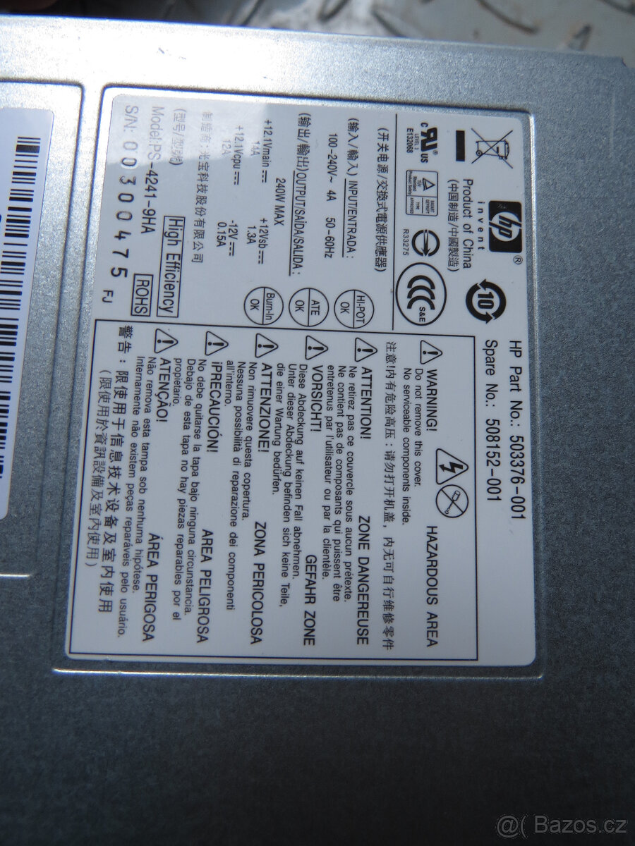 Zdroj HP 8200sff - 2