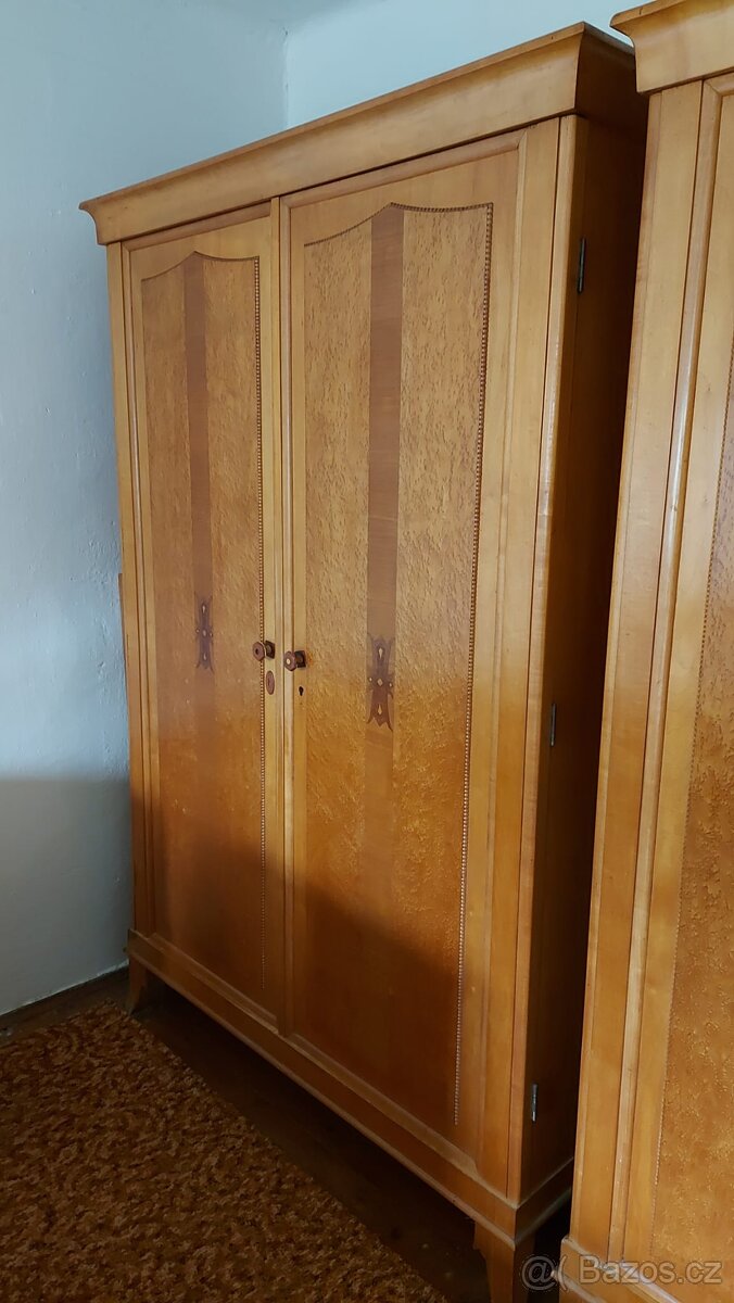 Retro nábytek - ložnice 50 léta - švédská bříza - 2