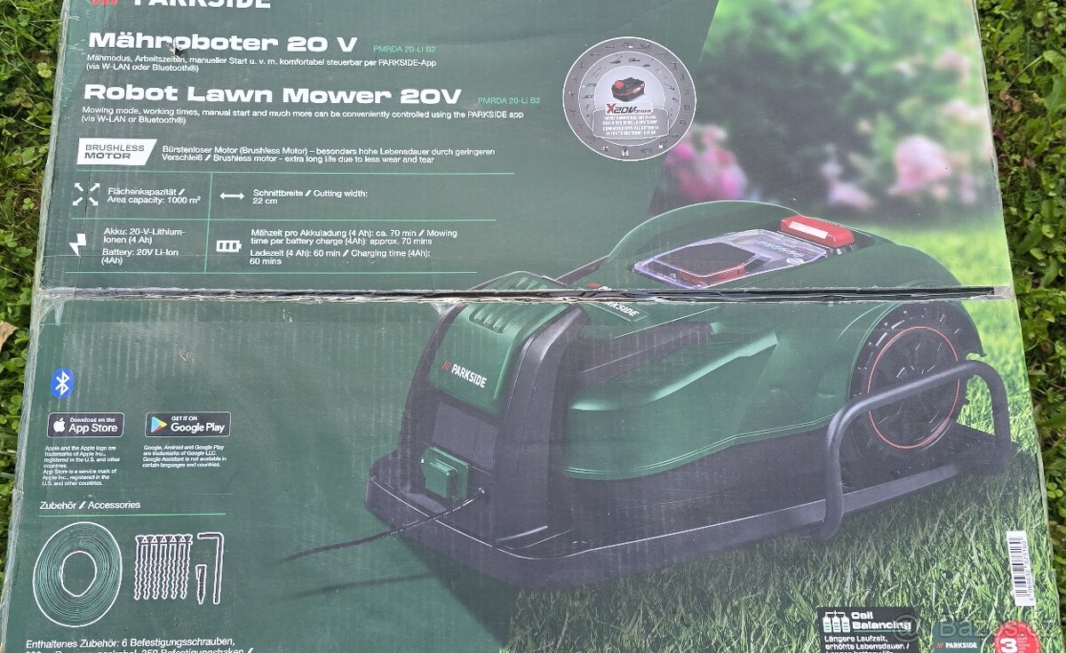 Nerozbalená robotická sekačka Smart PMRDA 20-Li B2 4 Ah - 2