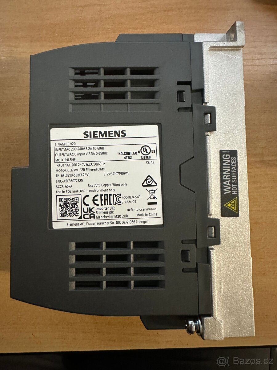 Siemens Sinamics V20 frekvenční měnič - 2