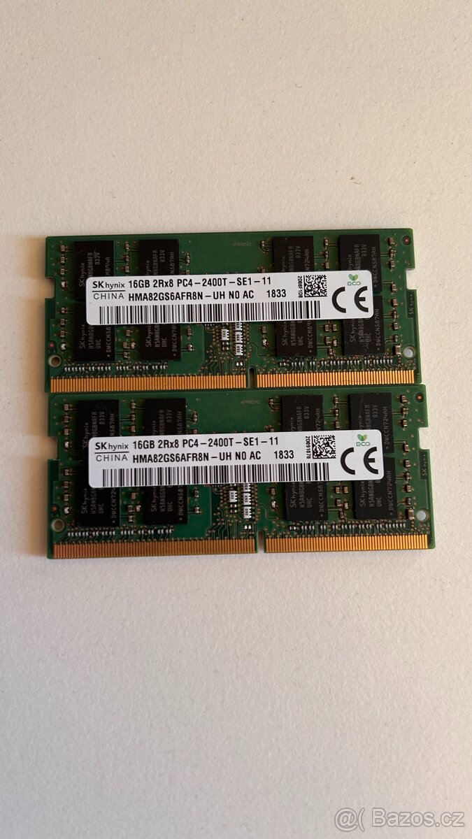 Prodám 16GB RAM DDR4 so-dimm - 2