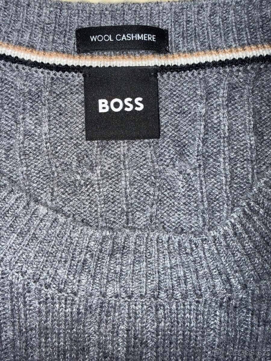 Šedý svetr Hugo Boss - 2